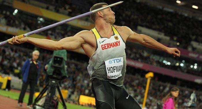 德國選手Andreas Hofmann再次擲出比自己前幾次還遠的91.07公尺標槍。   圖：翻攝德國在台協會臉書粉絲專頁