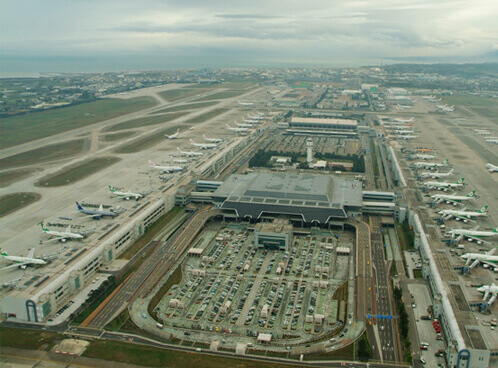 桃園國際機場第二航廈。   圖:翻攝自交通數位博物館