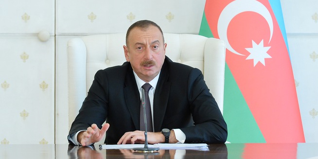亞塞拜然總統阿利耶夫被指運作秘密基金，以金錢賄賂歐洲委員會議會成員，扭轉批評。   圖：翻攝亞塞拜然政府官網
