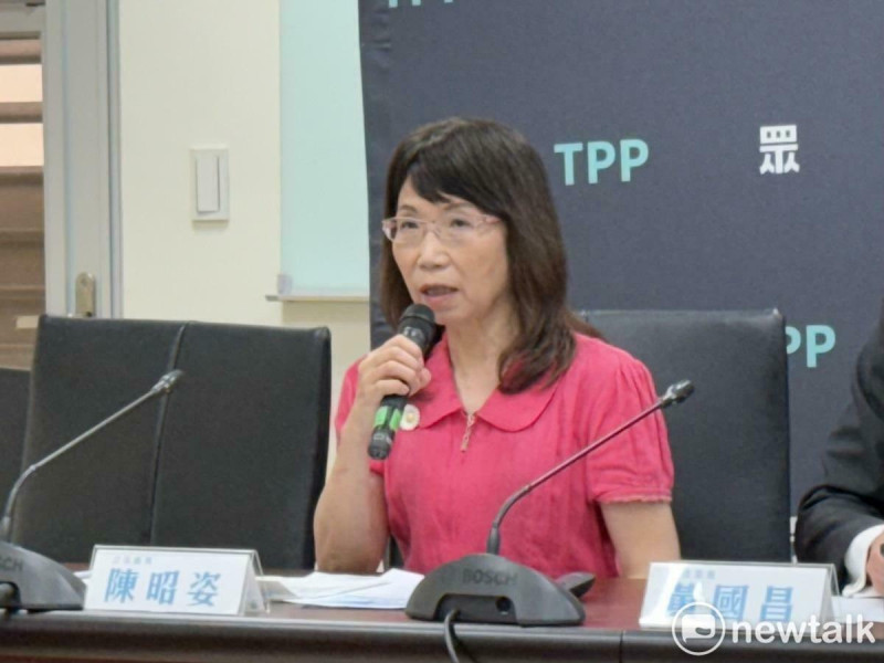 民眾黨立委陳昭姿。   圖：周煊惠 / 攝