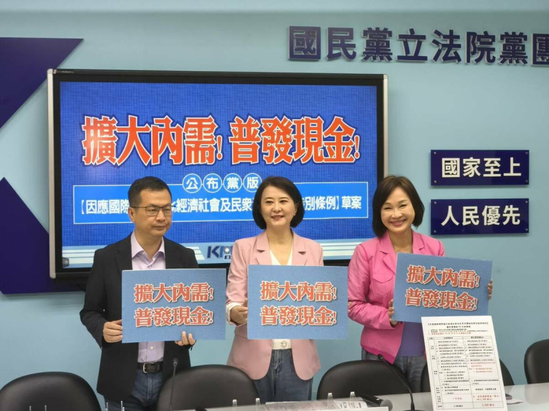 國民黨團提出「因應國際情勢強化經濟社會及民眾消費韌性特別條例」刪除撥補台電。   圖：國民黨團/提供