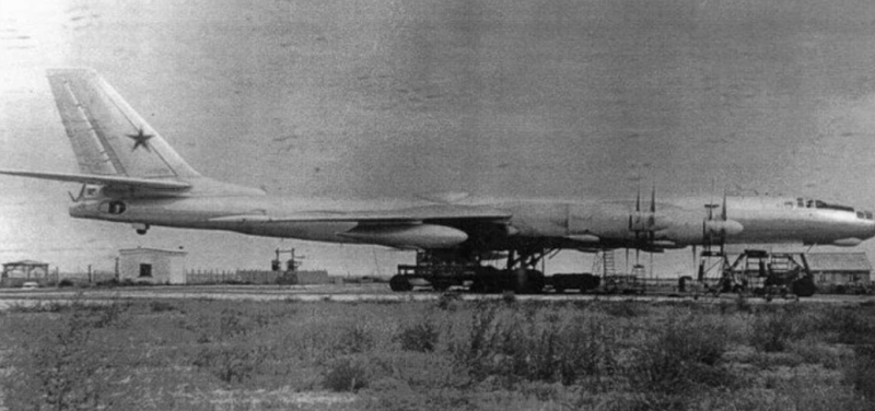 1961 年代號 Tu-119 的核動力轟炸機成功試飛。 圖:翻攝自百度百科