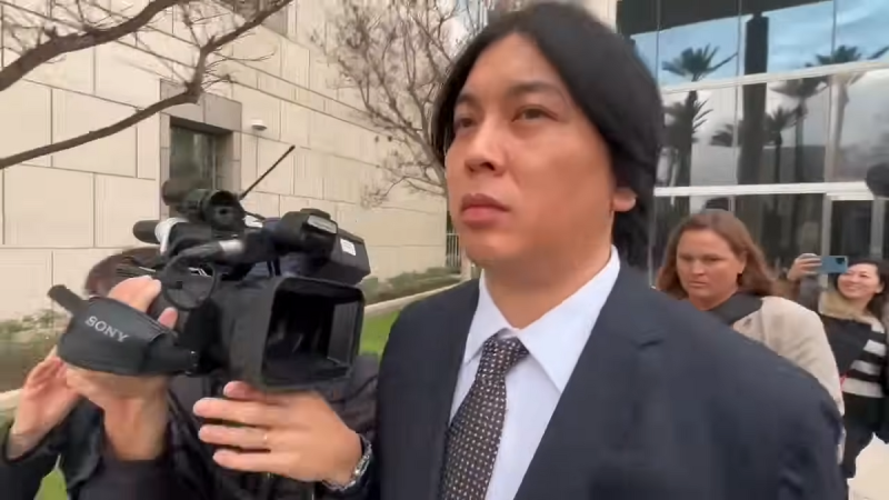 水原一平再度延後入監，美國法院未公開原因，引發外界關注。   圖：翻攝自YouTube FOX 11 Los Angeles