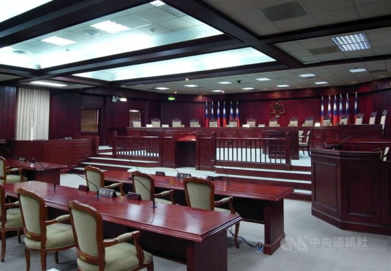 圖為憲法法庭。（中央社檔案照片）   