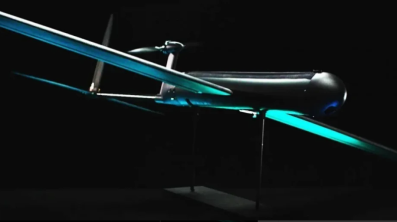 以「彈簧刀」巡飛彈而揚名於世的 AeroVironment 公司最近推出了新型無人機「紅龍」。圖為「紅龍」。   圖：翻攝自寰球戰略解讀
