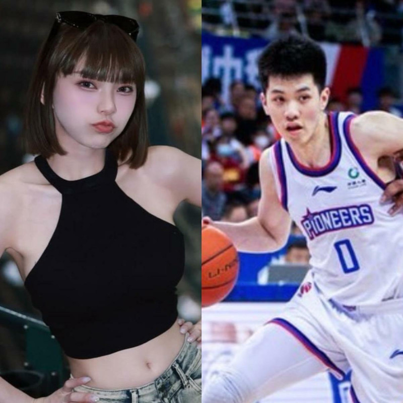 李芷霖（左）曾與籃球選手林庭謙有過一段情。   圖：翻攝自李芷霖、林庭謙IG