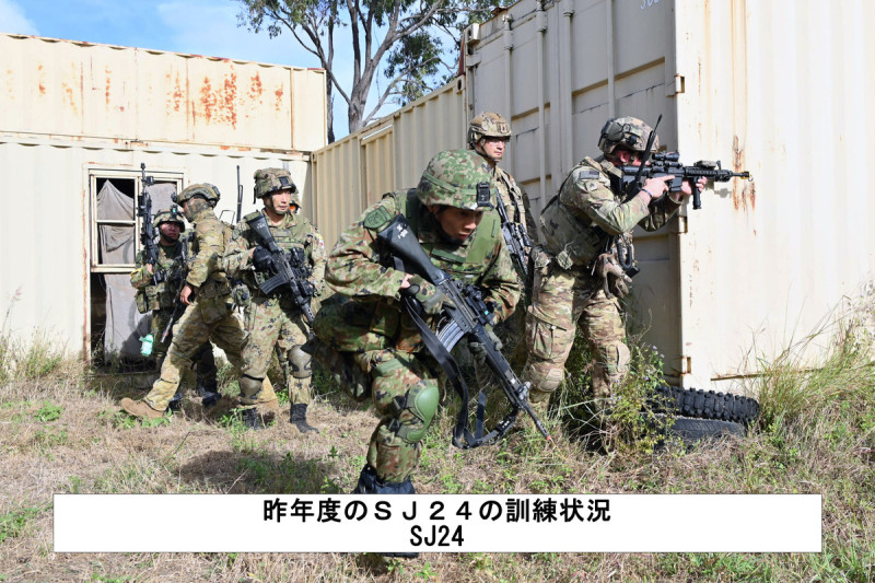 日本與韓國以往都是各自參與多邊演習，下個月將首度聯合演習   圖：翻攝自日本陸上自衛隊