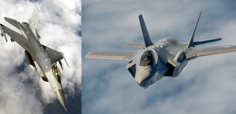 美國 F-16(圖左)和 F-35A(圖右)都險些被胡塞武裝擊落。 美國 F-16(圖左)和 F-35A(圖右)都險些被胡塞武裝擊落。