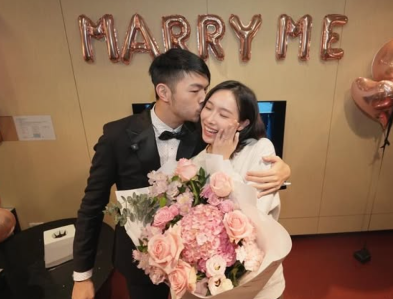 陳大天（左）與劉樸原定今年8月登記結婚。   圖：翻攝自陳大天IG