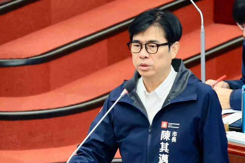 陳其邁表示，是否來高雄，尊重黃仁勳行程的安排。   圖：高雄市政府／提供（資料照）