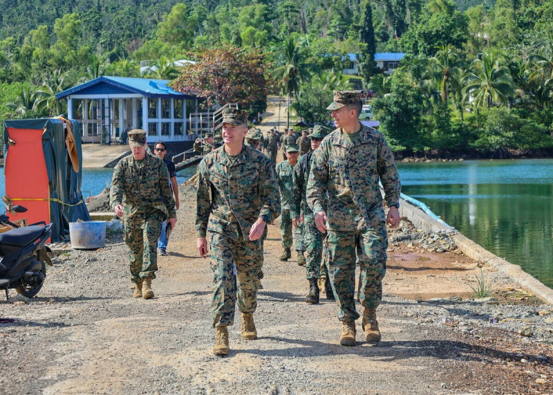 美國軍媒報導，美軍計畫升級菲律賓巴拉望省牡蠣灣海軍基地設施，做為南海「行動中心」。   圖：翻攝Philippine Marine Corps