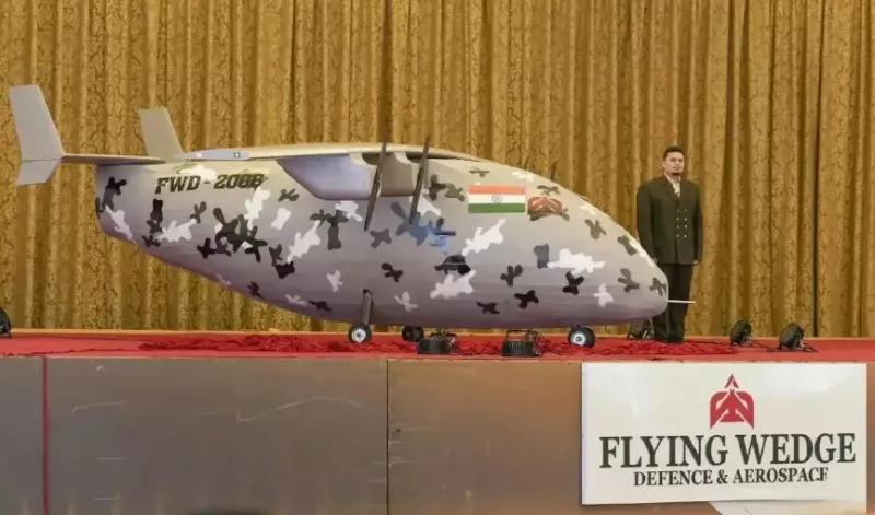 印度國產「FWD-200B」無人機 圖:擷取自《騰訊網》「北回歸線攻略」的文