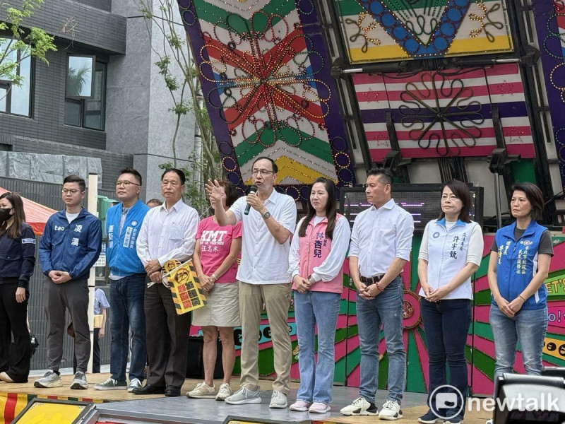 國民黨主席朱立倫今（18）天出席士林北投場的政策說明會。   圖：周煊惠 / 攝