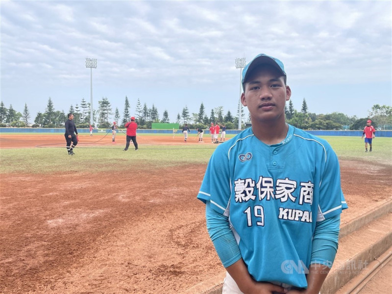 王貞治盃青棒賽敗部冠軍戰，新北市18日與雲林縣碰頭，曾聖恩（圖）單場2安3打點，率隊搶勝晉級4強。（中央社檔案照片）   