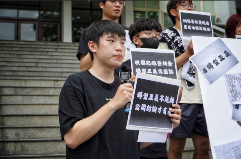 東吳島社社長林思愷。 圖:學生提供 東吳島社社長林思愷。 圖:學生提供