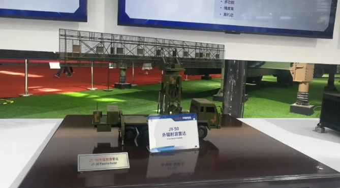 中國JY-50 外輻射源雷達車模型。 圖 : 翻攝自樞密院10號
