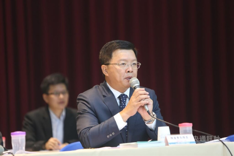 前台鹽綠能董事長陳啟昱。（中央社檔案照片）   