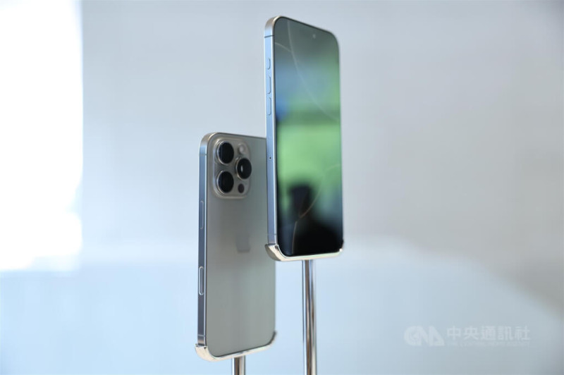 圖為蘋果iPhone 16系列機。（中央社檔案照片）   圖：中央社提供