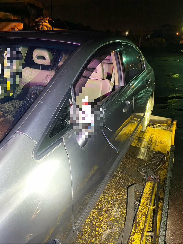 謝姓男子29日晚間不明原因行走於國道1號北向212公里員林路段路肩，穿越車道時接連遭3輛車撞擊倒地，送醫不治。（國道警察提供）中央社記者鄭維真傳真  114年5月30日   