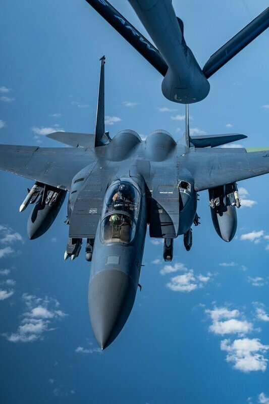 美軍F-15E 戰鬥機。   圖：翻攝自 X