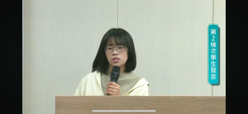 高雄學生民主聯盟主席萬儀梵。   圖：高雄學生民主聯盟/提供