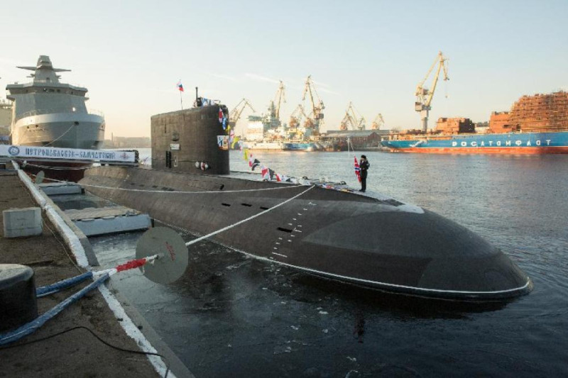 俄羅斯基洛級636.3型柴電潛艦「堪察加彼得羅巴甫洛夫斯克號（B-274）」。   圖：翻攝新華網