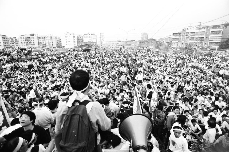 1989.10.10土城事件。 圖:邱萬興提供 1989.10.10土城事件。 圖:邱萬興提供