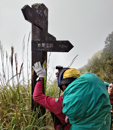 林保署和民間登山團體合作，在熱門登山路線沿途設置3420面簡易路標。   圖：農業部林業及自然保育署／提供