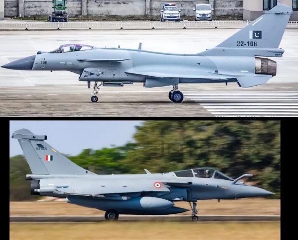 殲-10CE與陣風戰機。 圖 : 翻攝自瑤音萬里