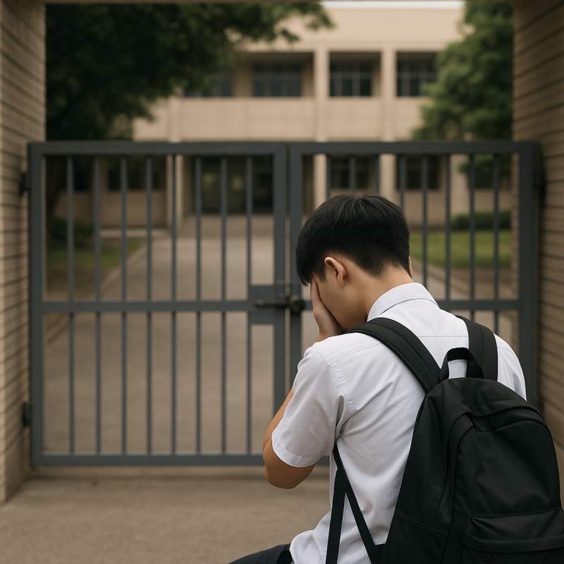 高中生誇大學習歷程遭撤錄，律師王至德從法律層面來看，指即使未影響結果仍被除名，學校比法官還耍狠。   圖：ChatGPT AI生成 / 曾郡秋 製