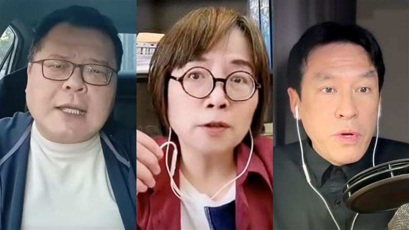 李忠憲直言，連陳揮文、黃暐瀚、黃智賢，如今也成了「綠營側翼三本柱」？荒謬到讓人不知該笑、還是該嘆氣。   圖：翻攝自陳揮文、黃智賢、黃暐瀚YouTube頻道