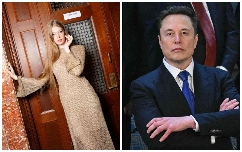 薇薇安（左圖）與老爸馬斯克（右圖）形同陌路。（翻攝vivllainous IG、X@elonmusk）   