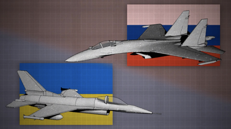據悉,烏軍 F-16 首次成功擊落俄製 Su-35。 圖:擷取自 Roman Sheremeta 的 X