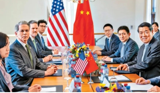上一輪的中美關稅談判於5月中在日內瓦舉行。   圖 : 翻攝自騰訊網