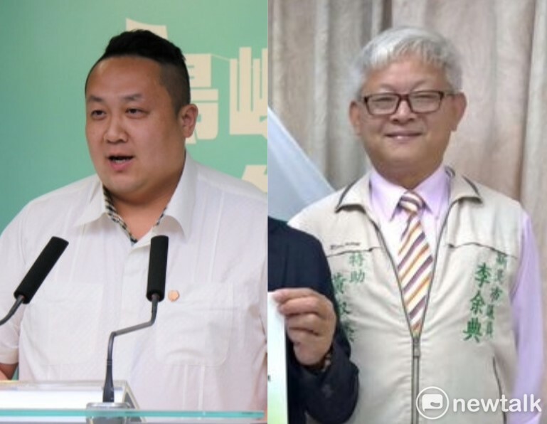 根據檢調調查，邱世元(左)、黃取榮(右)分別從中共情資人員收受新台幣221萬6924元、607萬7500 元報酬。   圖：新頭殼資料照、李余典臉書（新頭殼合成）