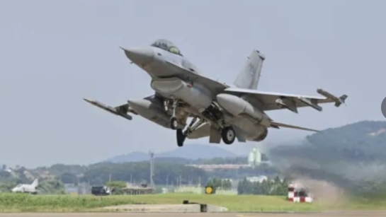  韓國 KF-16 戰機。 圖 : 翻攝自觀察者網 