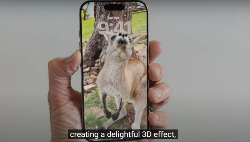 iOS 26新功能「空間場景」支援舊款iPhone，免AI也能將照片轉為3D效果。   圖：翻攝自WWDC 2025開發者直播