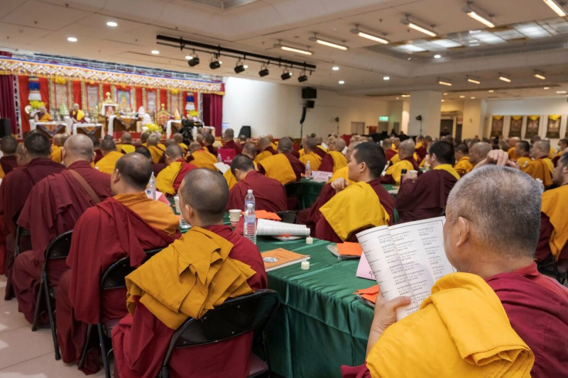 台灣6月11日迎來首屆「藏傳佛教薩嘎達瓦宗教文化藝術節」,在新北市三重綜合體育館舉行。 圖:達賴喇嘛西藏宗教基金會提供
