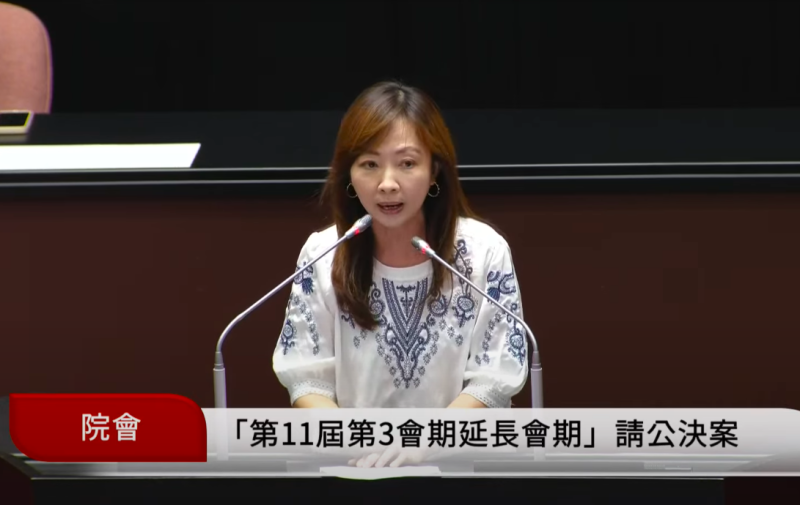 藍白再提立院延會，民進黨立委郭昱晴嗆，等不到8月底就要被罷免。   圖：翻攝自國會頻道