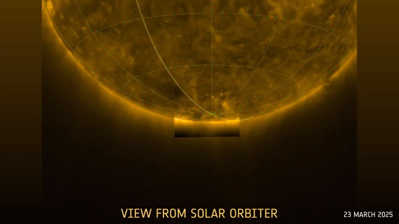 歐洲太空總署( ESA )近期公布太陽軌道飛行器拍攝的畫面,寫下人類史上首次觀測太陽南極的紀錄,並為科學家們研究太陽磁極轉換機制提供許多珍貴的資料。 圖:擷取自 @esa X 分享影片