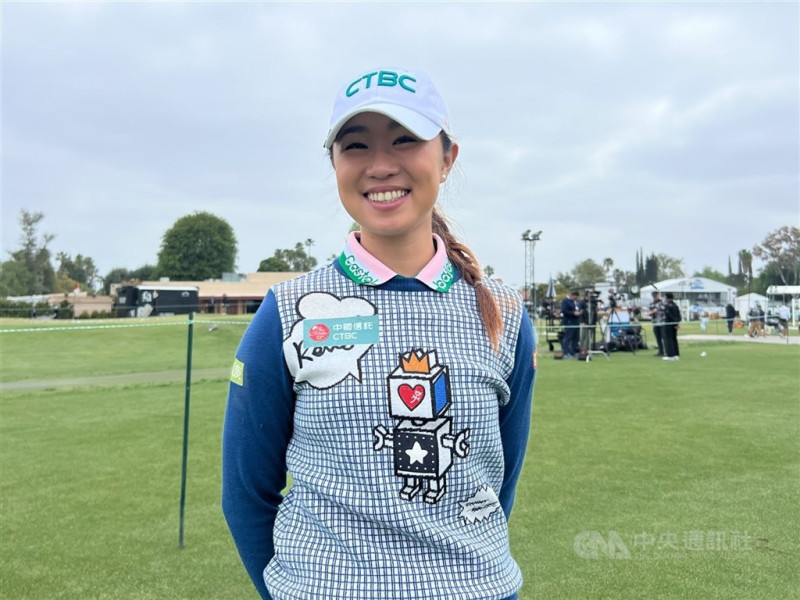LPGA邁爾菁英賽次日，林子涵並列34名本季首晉級。（中央社檔案照片）   