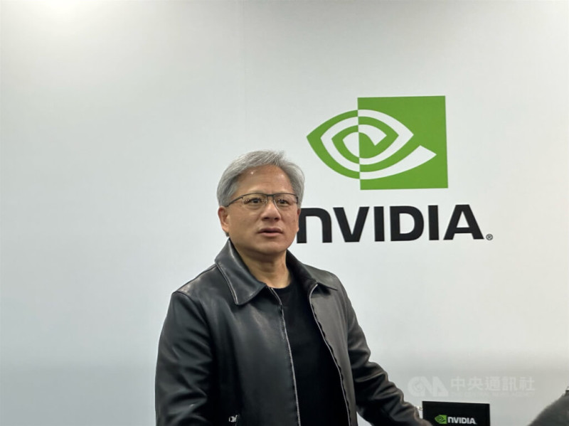 輝達（NVIDIA）執行長黃仁勳。   圖:中央社提供 (檔案照片)