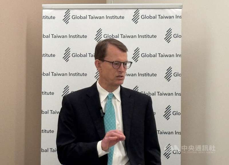 前美國海軍情報局指揮官史都德曼立場友台，據報2020年擔任印太司令部負責情報的J2部門指揮官時低調訪台。攝於4月24日。中央社記者鍾佑貞華盛頓攝 114年6月16日   圖：中央社提供