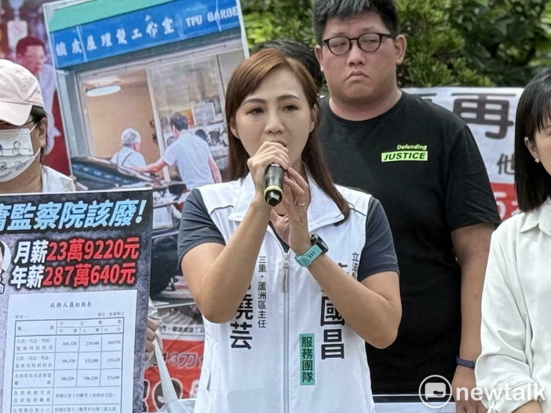 民眾黨新北市三重蘆洲區主任周曉芸。 圖:周煊惠 / 攝