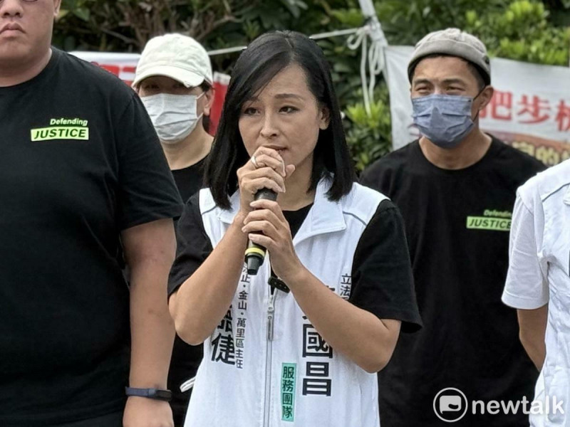 民眾黨汐止金山萬里區主任陳語倢。 圖:周煊惠 / 攝