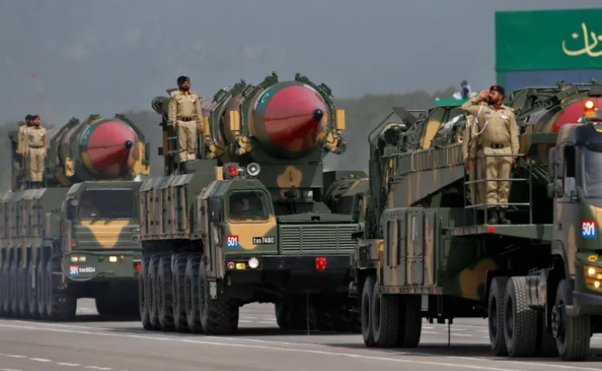 巴基斯坦的彈道導彈發射車。   圖 : 翻攝自兵器世界觀