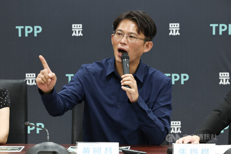 民眾黨立委黃國昌。（中央社檔案照片）   