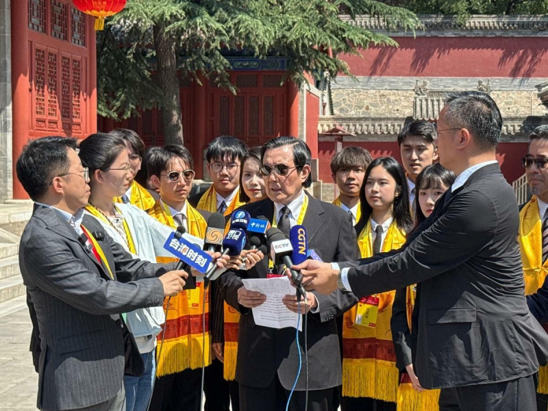 前總統馬英九參與公祭中華人文始祖伏羲大典   圖：馬英九基金會提供