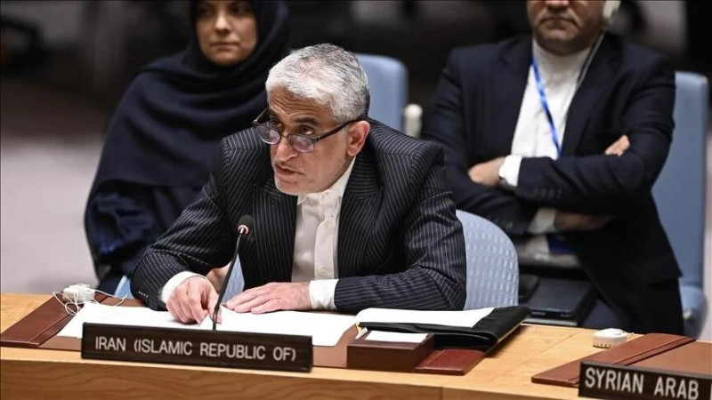 伊朗駐聯合國大使伊拉瓦尼（Amir Saeid Iravani）今日要求聯合國召開聯大「緊急特別會議」。   圖：擷自Radio Suara Surabaya 的 X