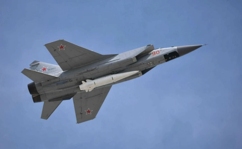 Mig-31K 戰鬥機。 圖:翻攝自 騰訊新聞 「零度」軍武評論 Mig-31K 戰鬥機。 圖:翻攝自 騰訊新聞 「零度」軍武評論